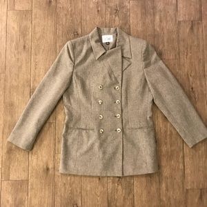 LE SUIT Jacket Blazer Tan Khaki Womens size 12